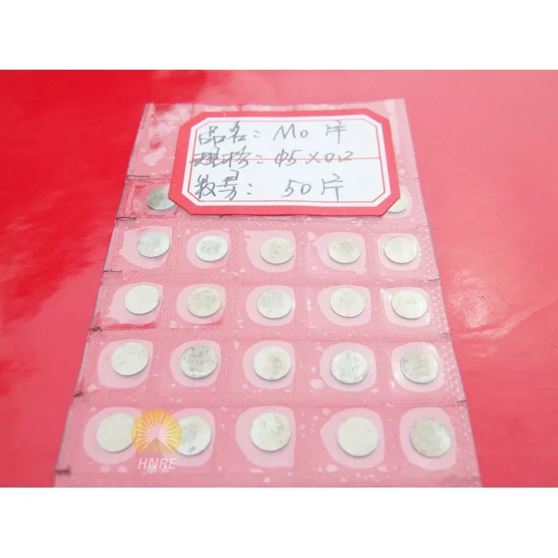 Augstas tīrības pakāpes molibdēna folija